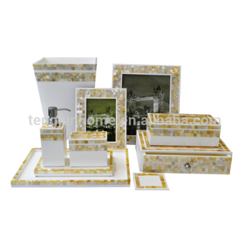 Golden Mother of Pearl Hotel Bathroom Amenity Sets